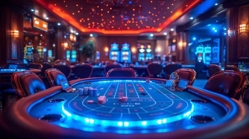 Ilustrasi permainan sportsbook dan slot online di borneo303